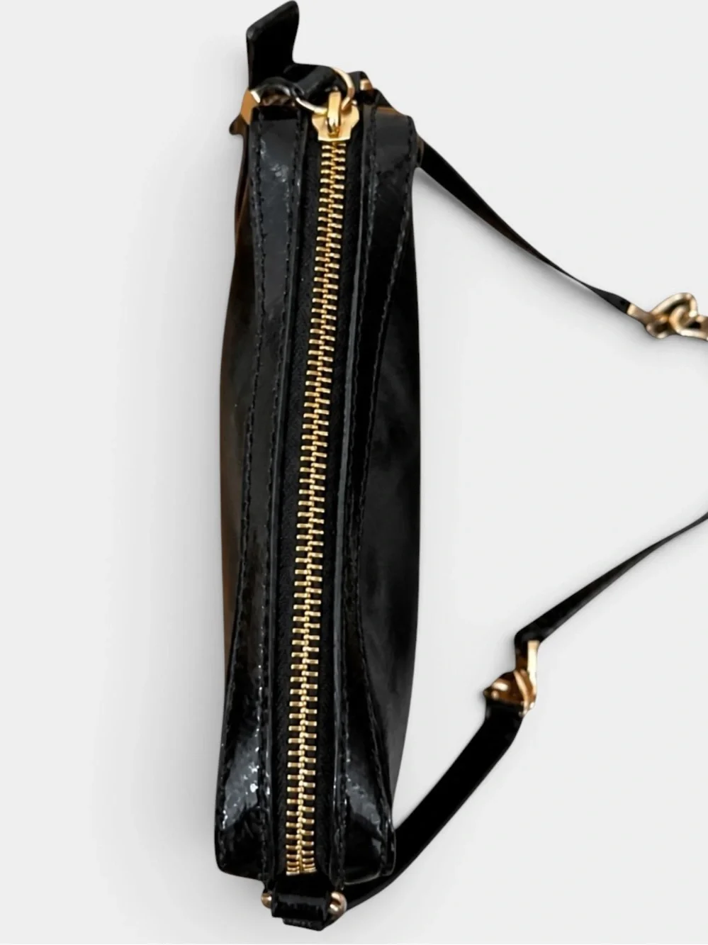 Kate Spade Highliner Clover Black Leather Crossbody Bag with Storybook Lining